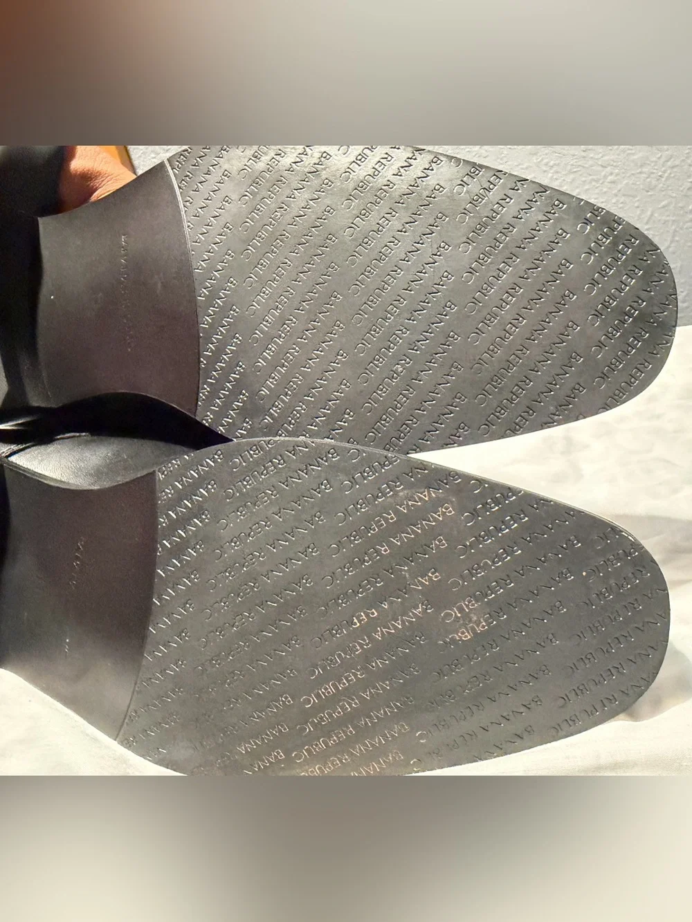 Banana Republic Black Leather Derby Dress Shoes size 11M